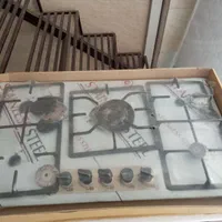 اجاق گاز ۵شعله رو میزی صفحه استیل توکار نو آکبند|اجاق گاز و لوازم برقی پختوپز|سمنان, |دیوار