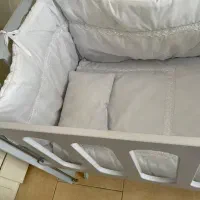 تخت نوزاد کنار تخت مادر|اسباب و اثاث بچه|گرگان, |دیوار