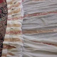 12عدد پرده حریر دوخته آماده