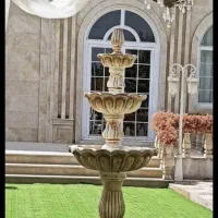 حوض آبنما پاشور آبشار بتنی سیمانی