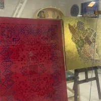 تابلو فرش مخملی