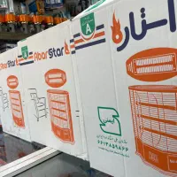 بخاری برقی ایستاده  ۴ شعله ابراستار دارای سنسور|بخاری، هیتر، شومینه|ملایر, |دیوار