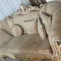 سرویس کامل مبل استیل ۷ نفره + میز ناهارخوری ۸ نفره|مبلمان خانگی و میز عسلی|تهران, شهرک الهیه غرب|دیوار