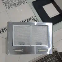 هود آشپزخانه شیشه بیمکث سالم دو پروانه نقرهای