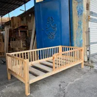 تخت چوبی کودک کنار مادر|تخت و سرویس خواب|بندرعباس, |دیوار