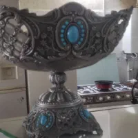 ۹تیکه سیلور و شمعدان شاه عباسی