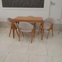 غذاخوری ۴نفره چوب راش|میز و صندلی غذاخوری|کرمانشاه, |دیوار