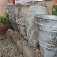 گلدان سفال و پلاستیک