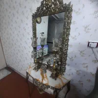 آینه شمعدانی برنز|بوفه، ویترین، کنسول|آبیک, |دیوار