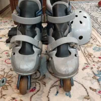 کفش اسکیت چرخ ژله ای سالم با لوازم