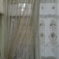 دو تا والان پرده با مروارید
