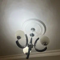 لوستر سه شاخه حبابی|لوستر و چراغ آویز|رشت, شالکو|دیوار