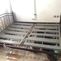 تخت فلزی 2 نفره رنگ لعابی