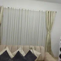 پرده در حد نو فقط یکسال نصب بود|پرده، رانر، رومیزی|قائمشهر, |دیوار