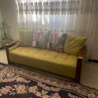 مبل ۷ نفره دسته چوب|مبلمان خانگی و میز عسلی|گرمدره, |دیوار
