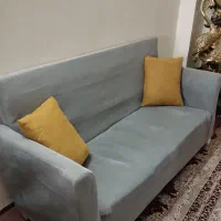 یک دست مبل هفت نفره و یک اجاق گاز فردار
