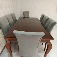 میز ناهار خوری 8 نفره، چوب راش، استفاده نشده