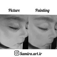سفارش نقاشی چهره سیاه قلم