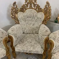 یک دست مبل هفت نفره شیک کاملا سالم و مرتب|مبلمان خانگی و میز عسلی|قم, پردیسان|دیوار