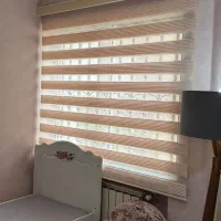 پرده زِبرا صورتی خیلی ملایم