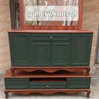 آینه و کنسول مینیمال|بوفه، ویترین، کنسول|تهران, بهداشت|دیوار