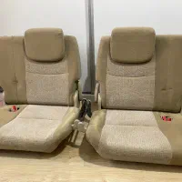 صندلی ردیف آخر پرادو و چراغ خطر سمت راننده