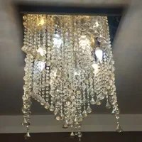 لوستر کریستالی و لوستر سه شاخه