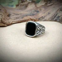 انگشتر مردانه استیل