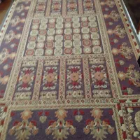 قالیچه ترک و پرده  کاملا سالم