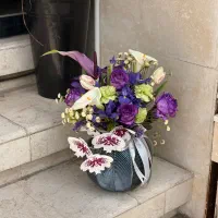 گلدان گل طبیعی