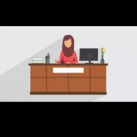 منشی نظافتچی اداری