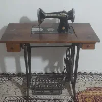 میز وچرخ سینکر عتیقه قدیمی آنتیک سالم