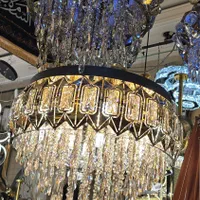 لوستر کریستالی کنترولی فول|لوستر و چراغ آویز|تهران, عبدل‌آباد|دیوار
