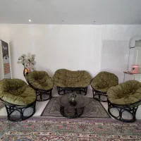 مبل باغی تمیز مرتب