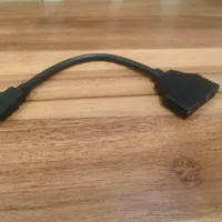 کابل 3 متری hdmi  و  مبدل 1 به 2 hdmi|قطعات و لوازم جانبی رایانه|رشت, یخسازی|دیوار