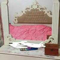تخت دونفره درحد نو همراه تشک|تخت و سرویس خواب|چمران, |دیوار