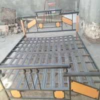 تخت دونفره فرفروژه فلزوچوب