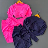 لباس ورزشی لگ کراپ نیمتنه ست دخترونه|لباس|مشهد, هفده شهریور|دیوار