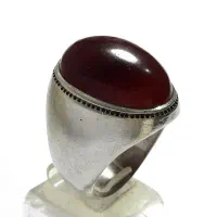 گمشده یک عدد انگشتر مردانه نقره تبرک شده