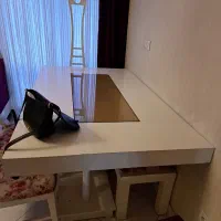 مبلمان۷ نفره با میز نهار خوری و میز جلو مبلی