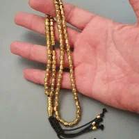 تسبیح فلز برنجی طلایی ۱۰۱دانه رنگ ثابت شش وجهی|بدلیجات|تهران, فلسطین (میدان انقلاب)|دیوار