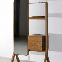 آینه کنسول قدی تمام چوب
