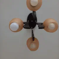 یه جفت لوستر چوبی چهار شاخه