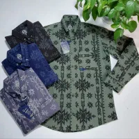 پیراهن کتان چاپی