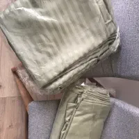 ملافه  دوعدد روبالشی دونفره پارچه هتلی