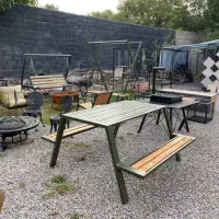 میز و نیمکت باغی|صندلی و نیمکت|باسمنج, |دیوار