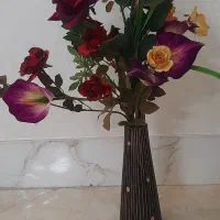 گل و گلدان چوبی و شیشه ایی|گل مصنوعی|پاکدشت, پاکدشت (مامازند)|دیوار
