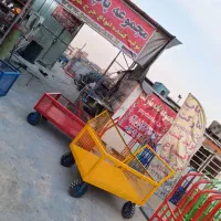 ترولی چهار چرخ ۳ تن اج دار گاری دستی چرخ آج دار|ابزارآلات|ری, بازار آهن|دیوار