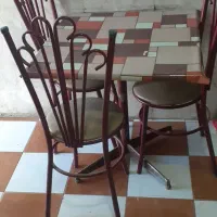 میز صندلی|میز و صندلی غذاخوری|آشخانه, |دیوار