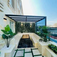 ۷۴ متر_ پارکینگ سند ی_آسانسور_۴۰مترحیاط اختصاصی